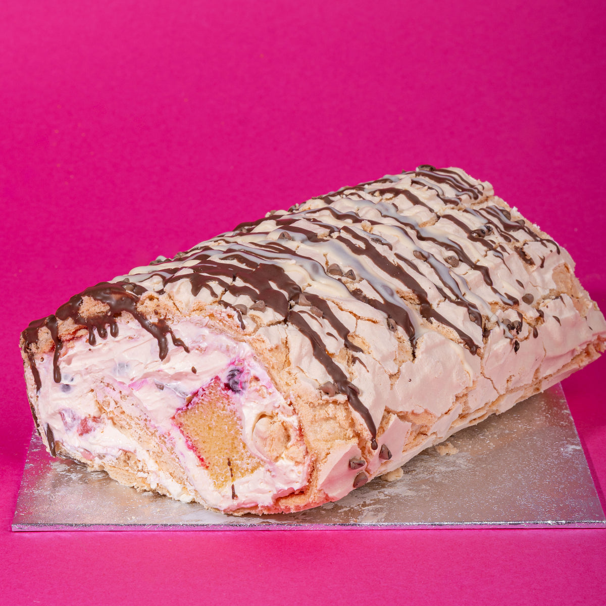 Roulade with Signature Cream & Seasonal Fruits (Serves 6-8)