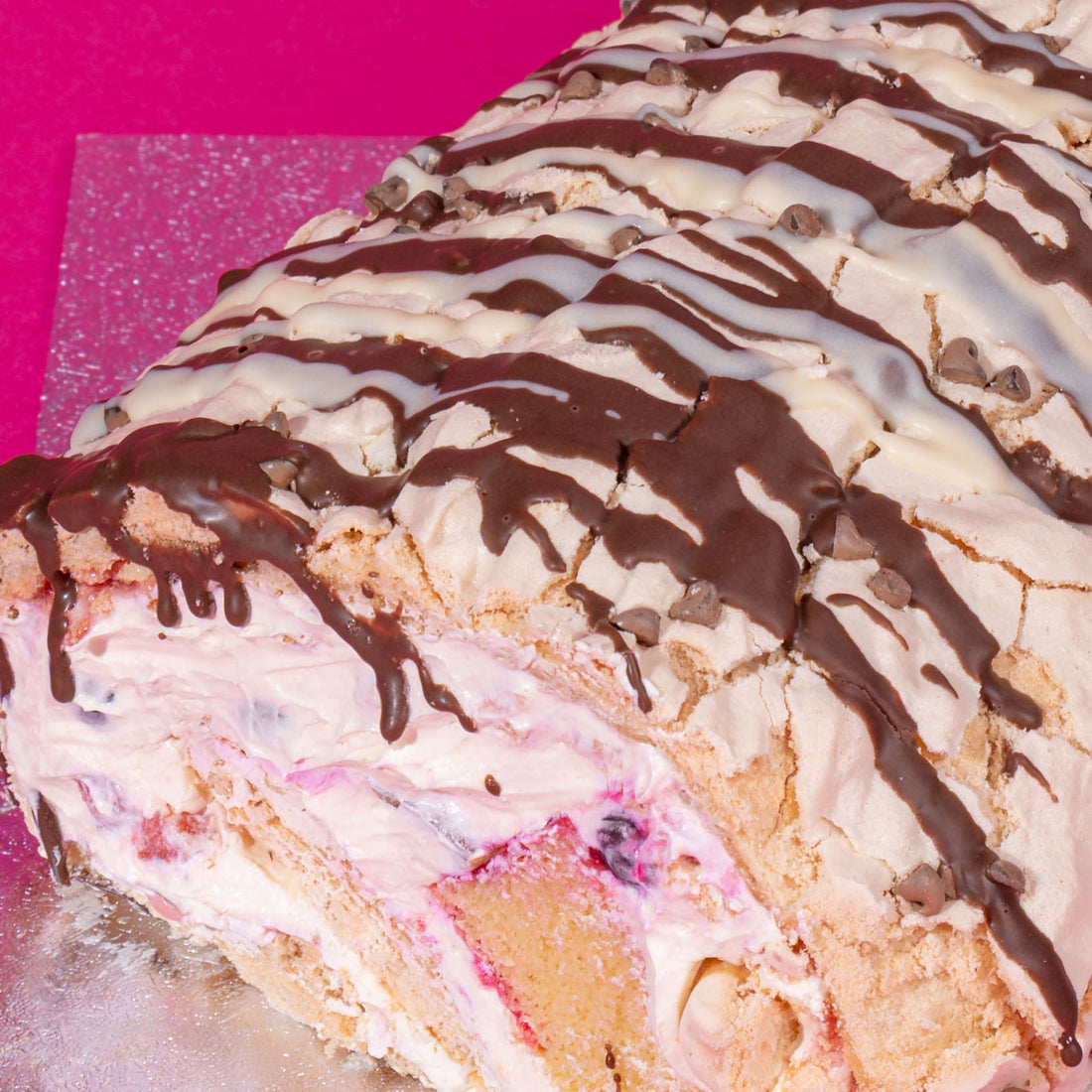 Roulade with Signature Cream & Seasonal Fruits (Serves 6-8)