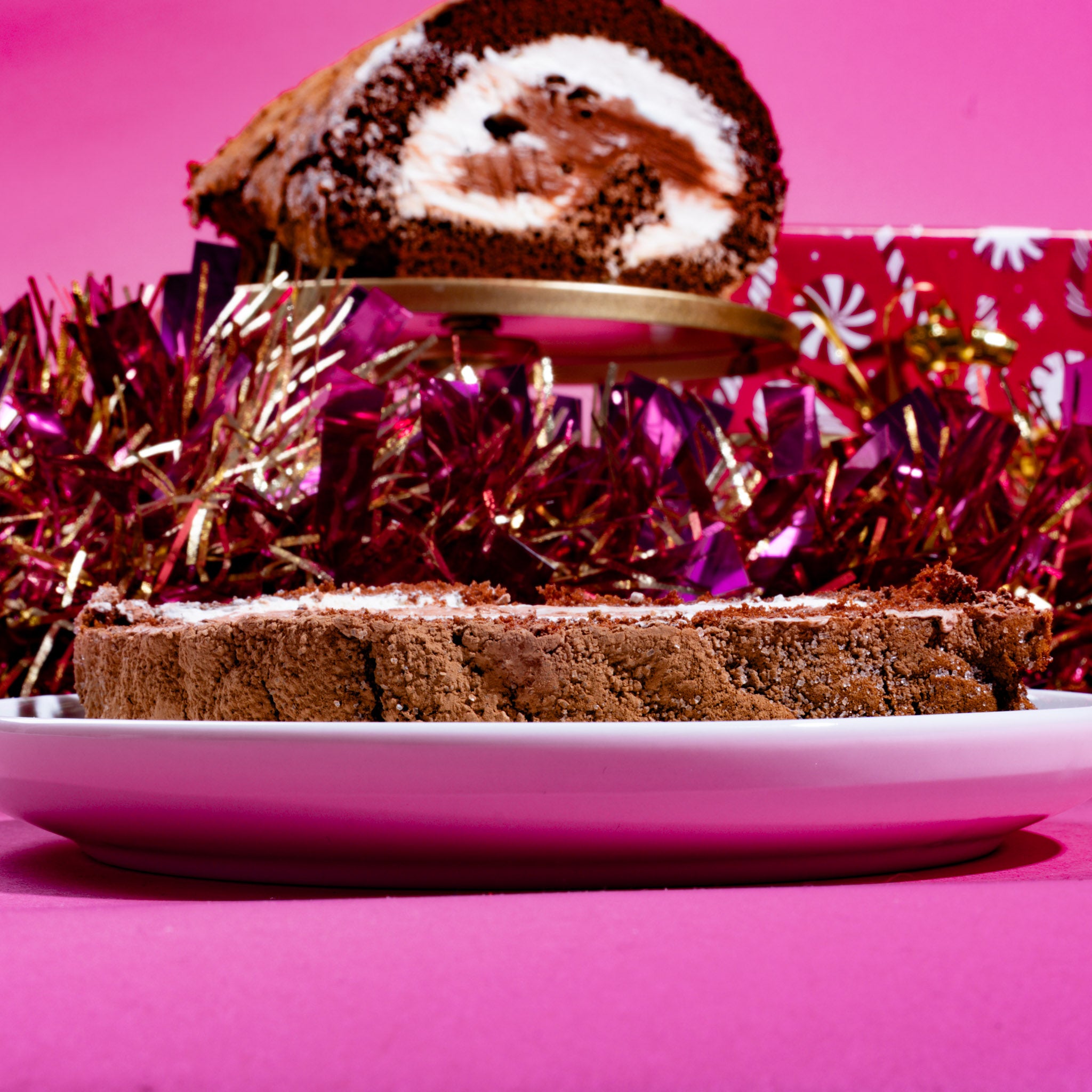 Chocolate Swiss Roll with Dairylite Cream