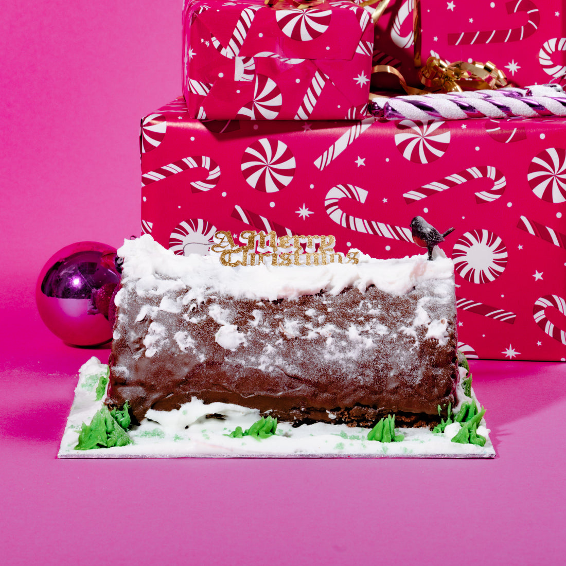 Chocolate Yule Log with Dairylite Cream