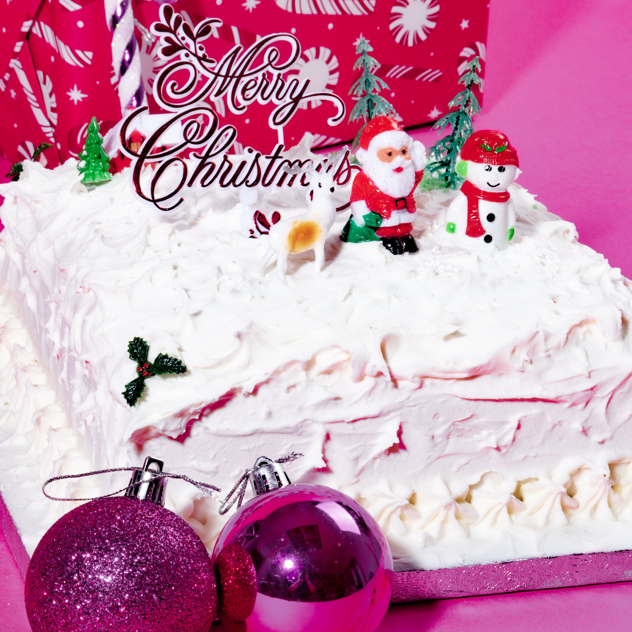 Christmas Cake (Iced & Marzipan All Over)