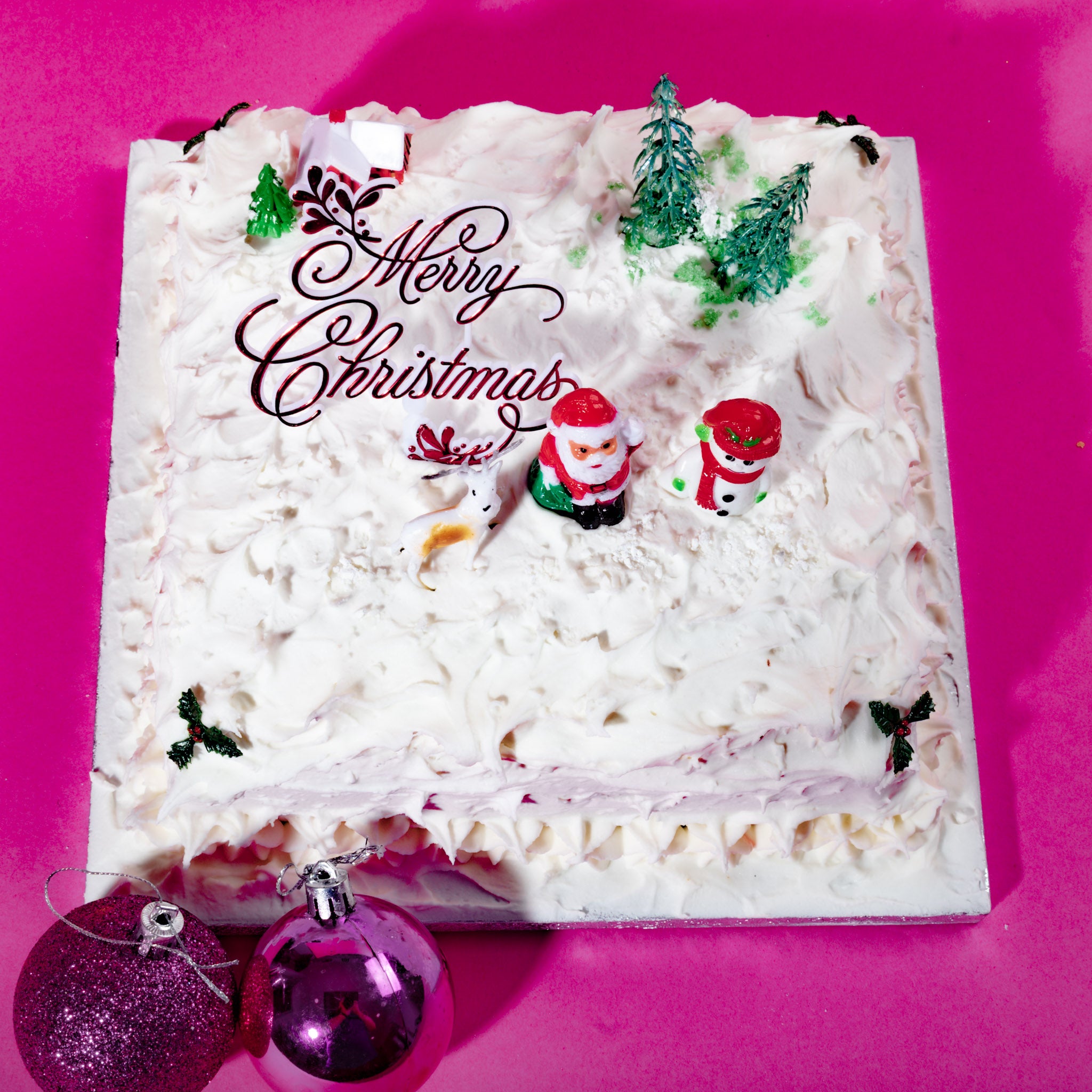 Christmas Cake (Iced & Marzipan All Over)