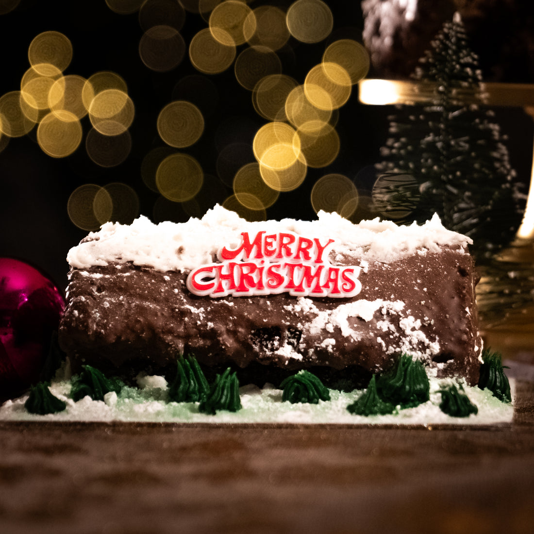 Chocolate Yule Log with Dairylite Cream