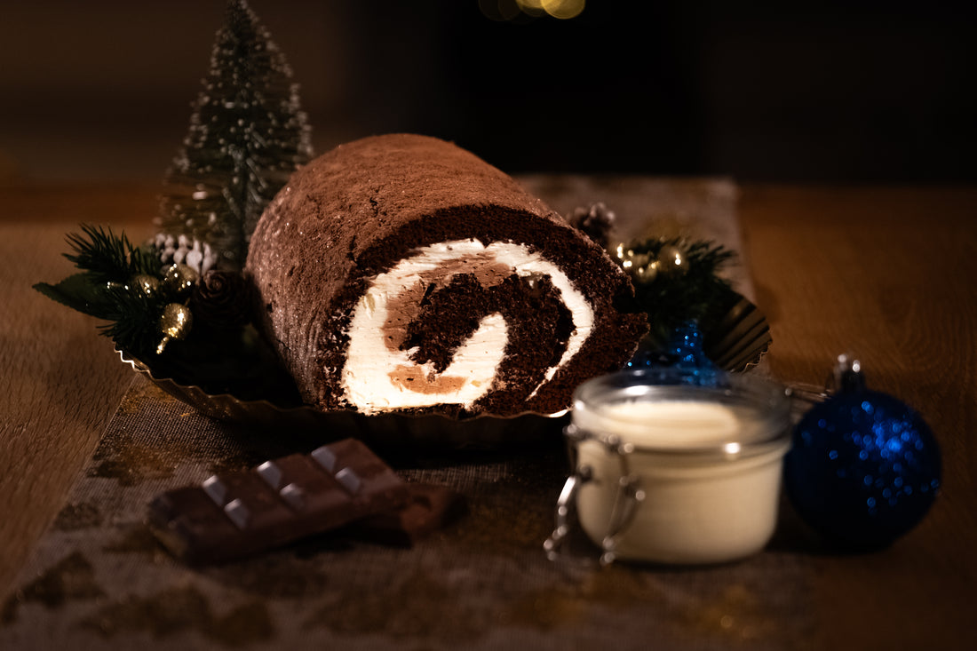Chocolate Swiss Roll with Dairylite Cream