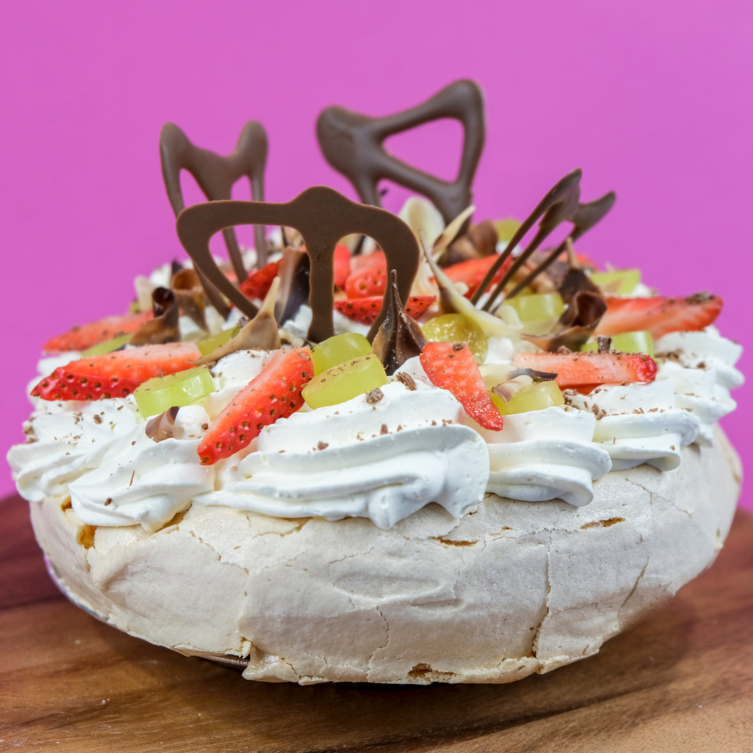 Pavlova with Fresh Cream & Seasonal Fruits