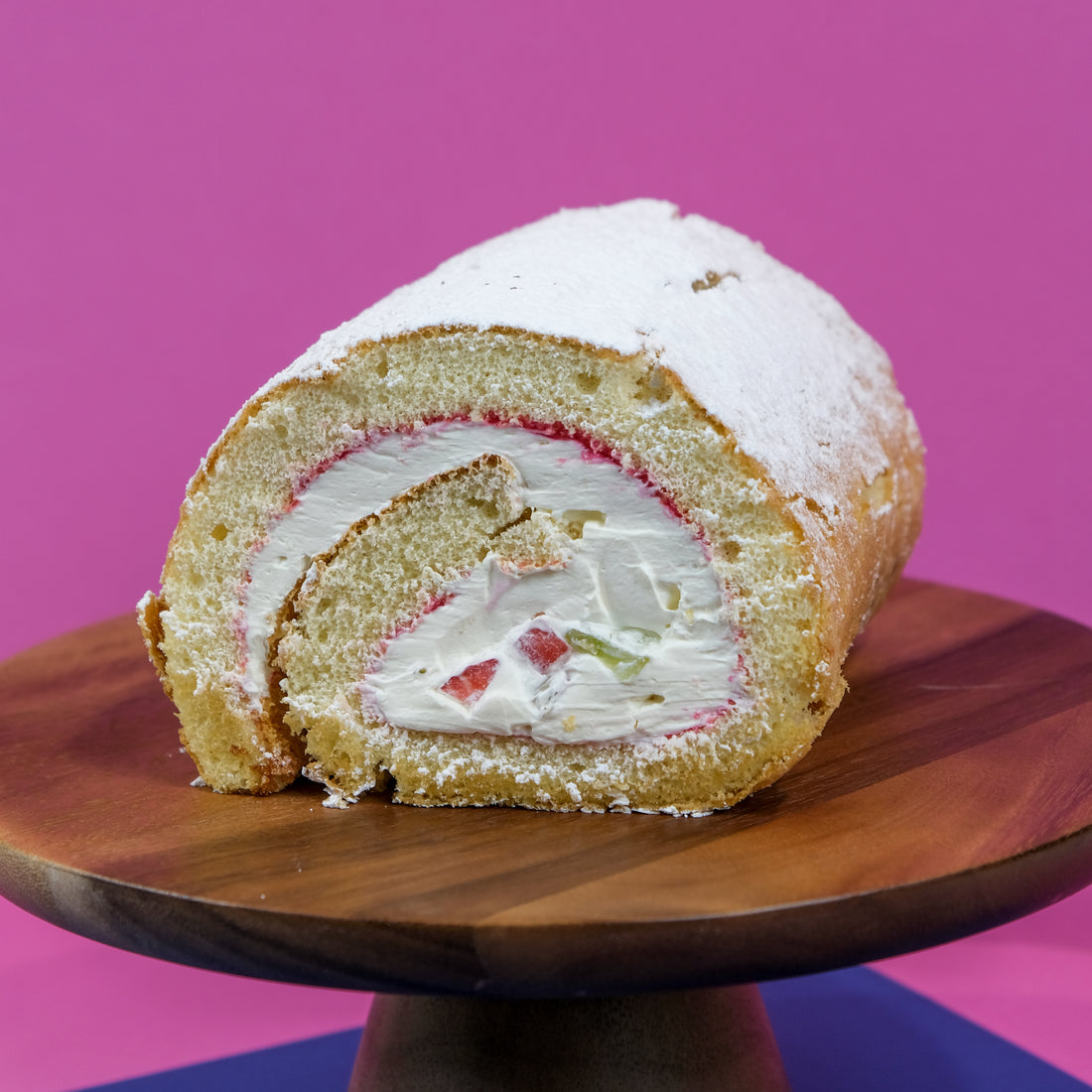 Plain Swiss Roll with Fresh Cream