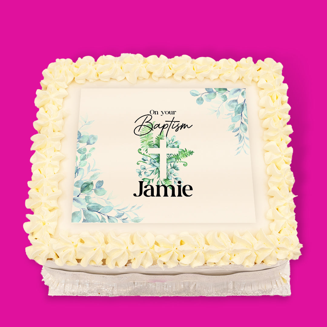 Baptism Pre-Designed Cakes