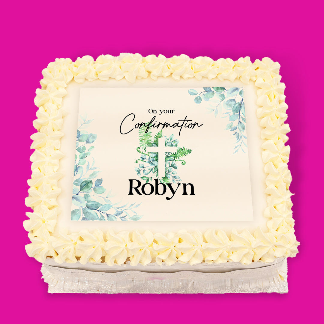 Confirmation Pre-Designed Cakes