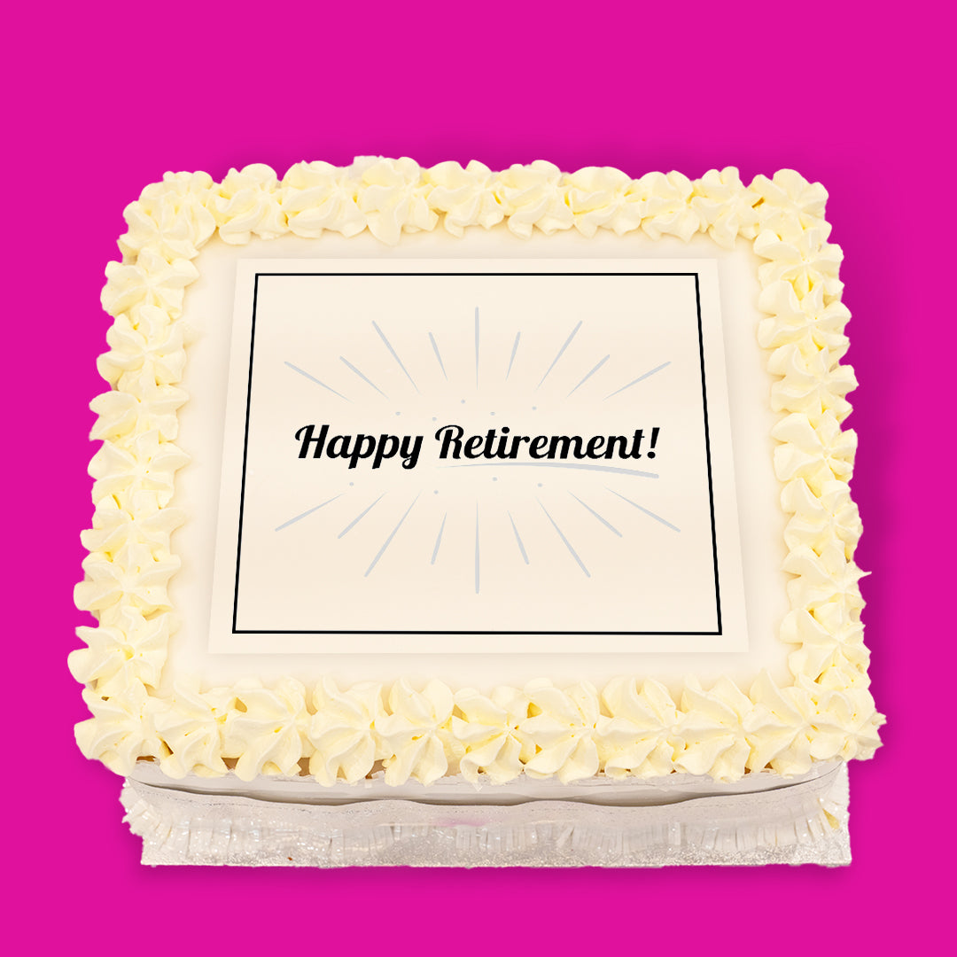 Retirement Pre-Designed Cakes