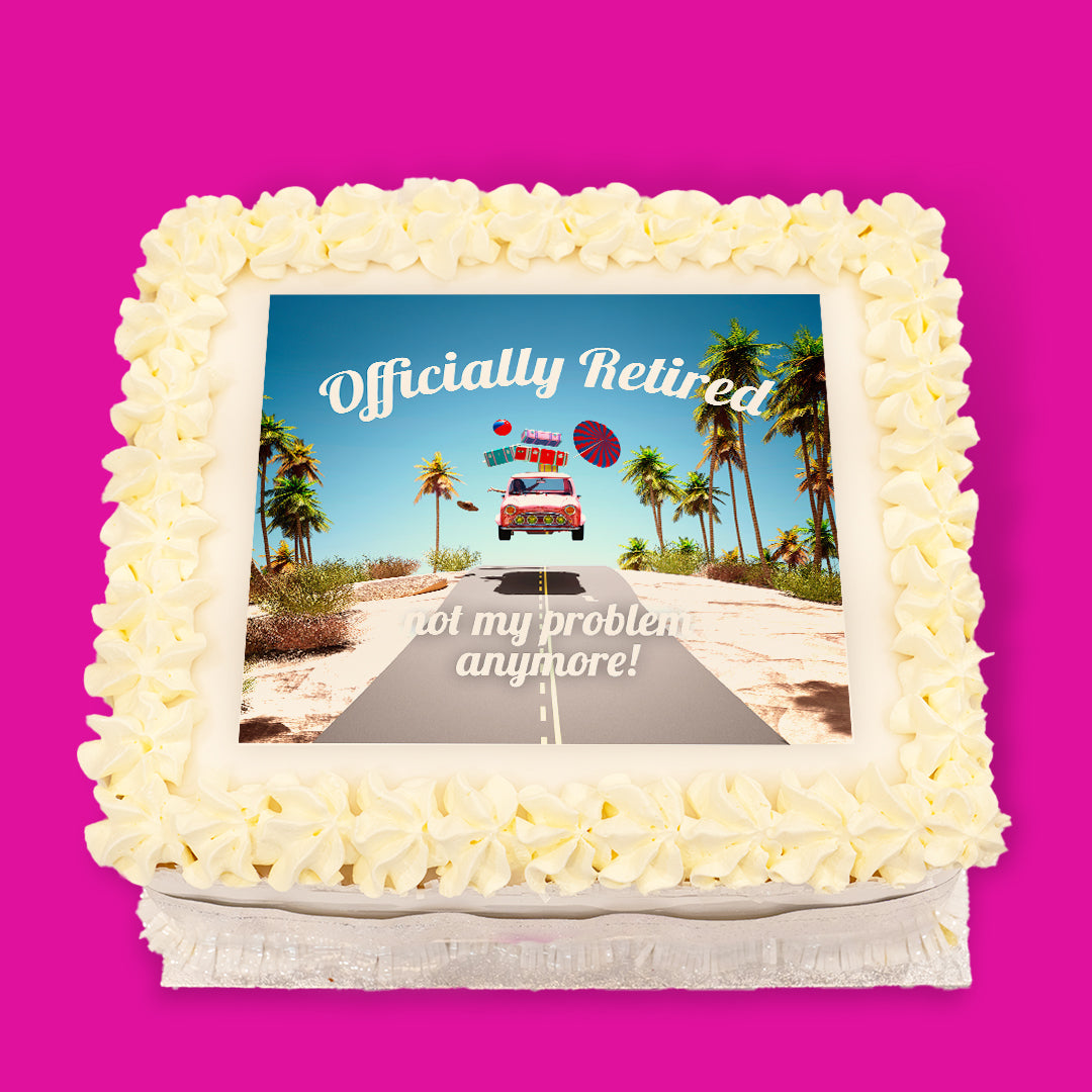 Retirement Pre-Designed Cakes