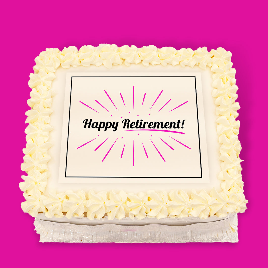 Retirement Pre-Designed Cakes