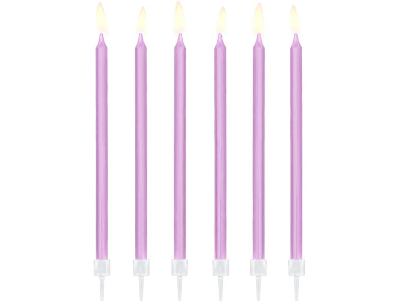 Long Birthday Candles - 12 Pack