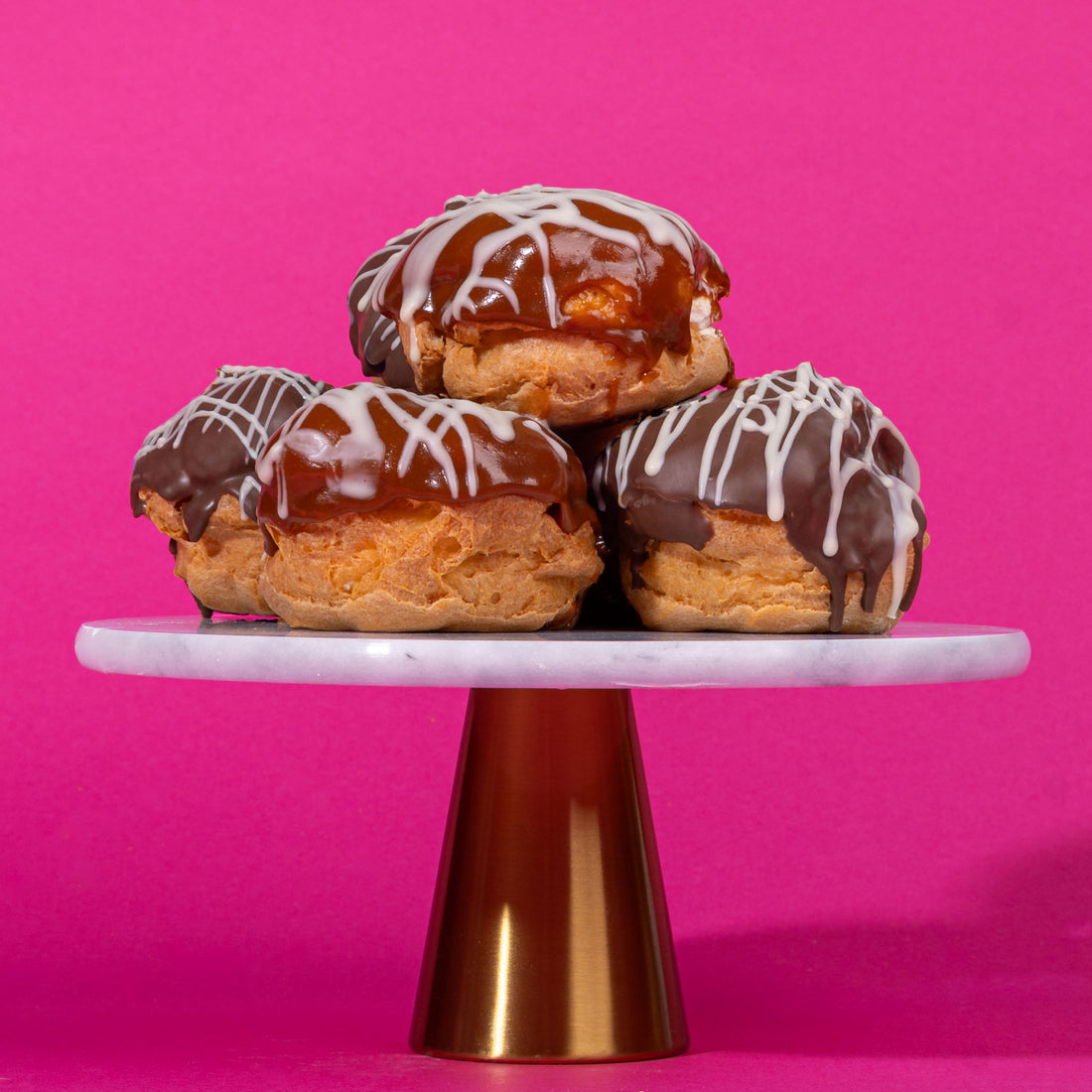 Chocolate &amp; Caramel Profiteroles Selection (Serves 6-12)