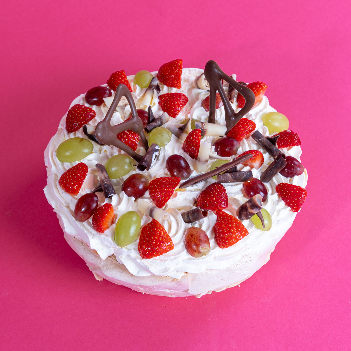 Pavlova with Signature Cream &amp; Seasonal Fruits (Serves 4-6)
