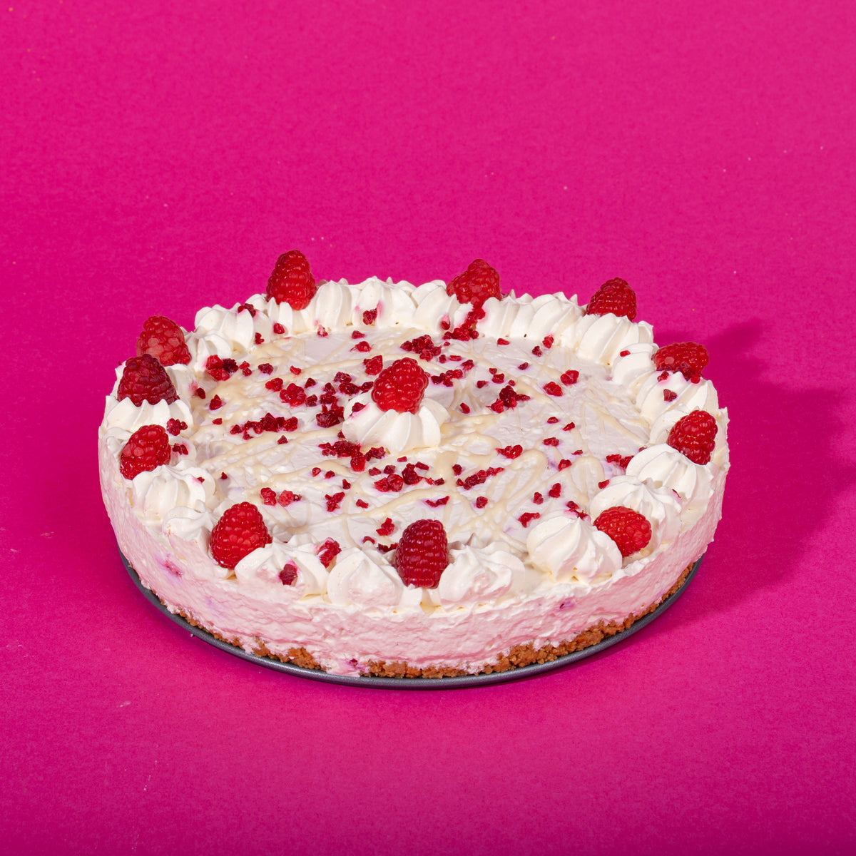 Raspberry &amp; White Chocolate Cheesecake (Serves 10-12)