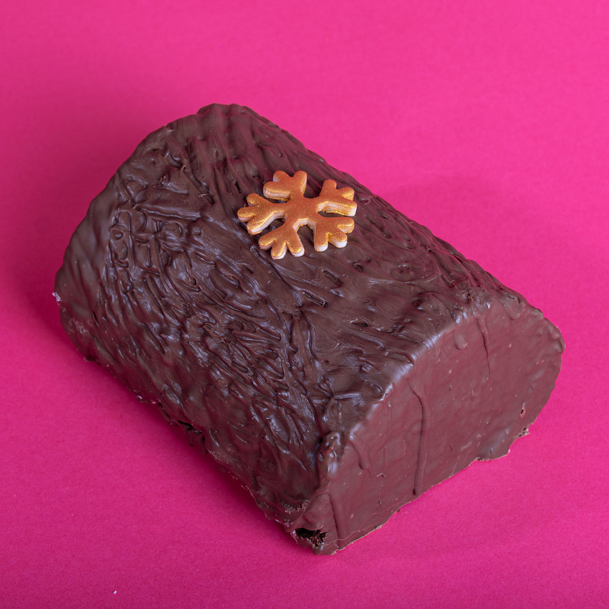 Chocolate Yule Log with Signature Cream (Serves 10-12)