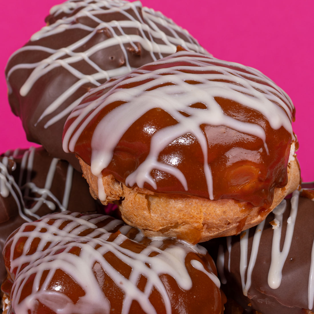 Chocolate &amp; Caramel Profiteroles Selection (Serves 6-12)