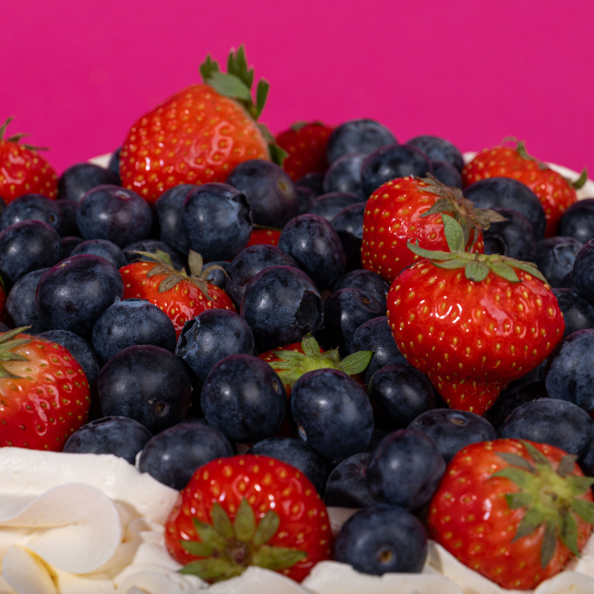 Luxx Pavlova with Signature Cream, Strawberries &amp; Blueberries (Serves 10-12)