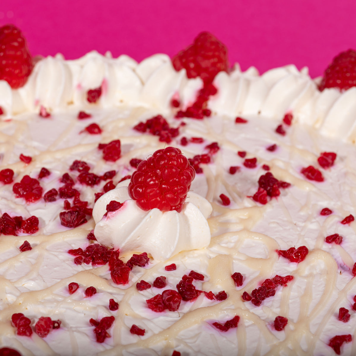 Raspberry &amp; White Chocolate Cheesecake (Serves 10-12)
