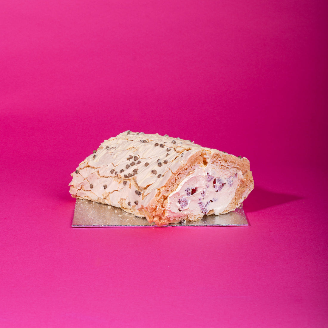 Roulade with Signature Cream, Lemon, Raspberries &amp; White Chocolate (Serves 6-8)