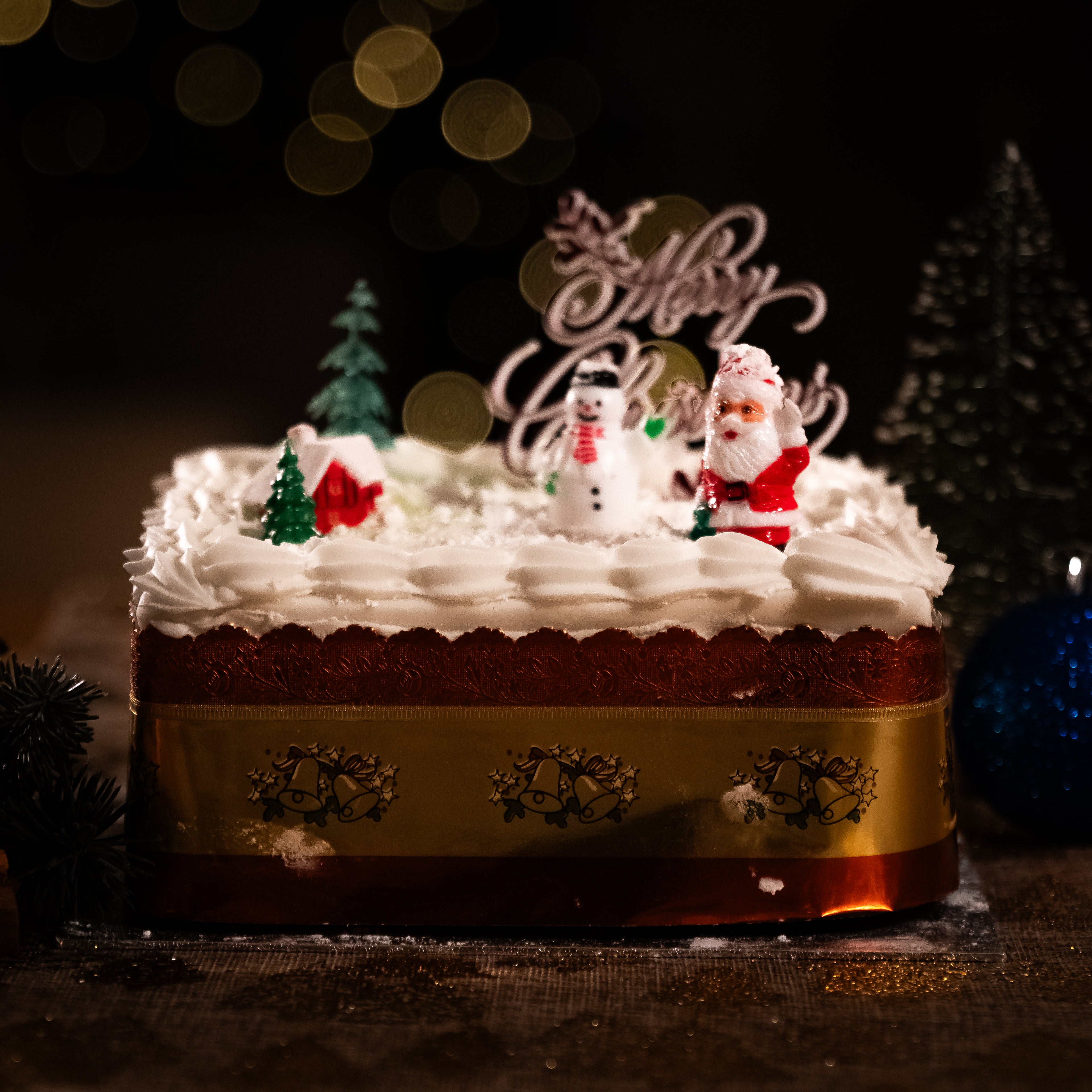 Christmas Cake (Iced &amp; Marzipan Top Only) - Belfast