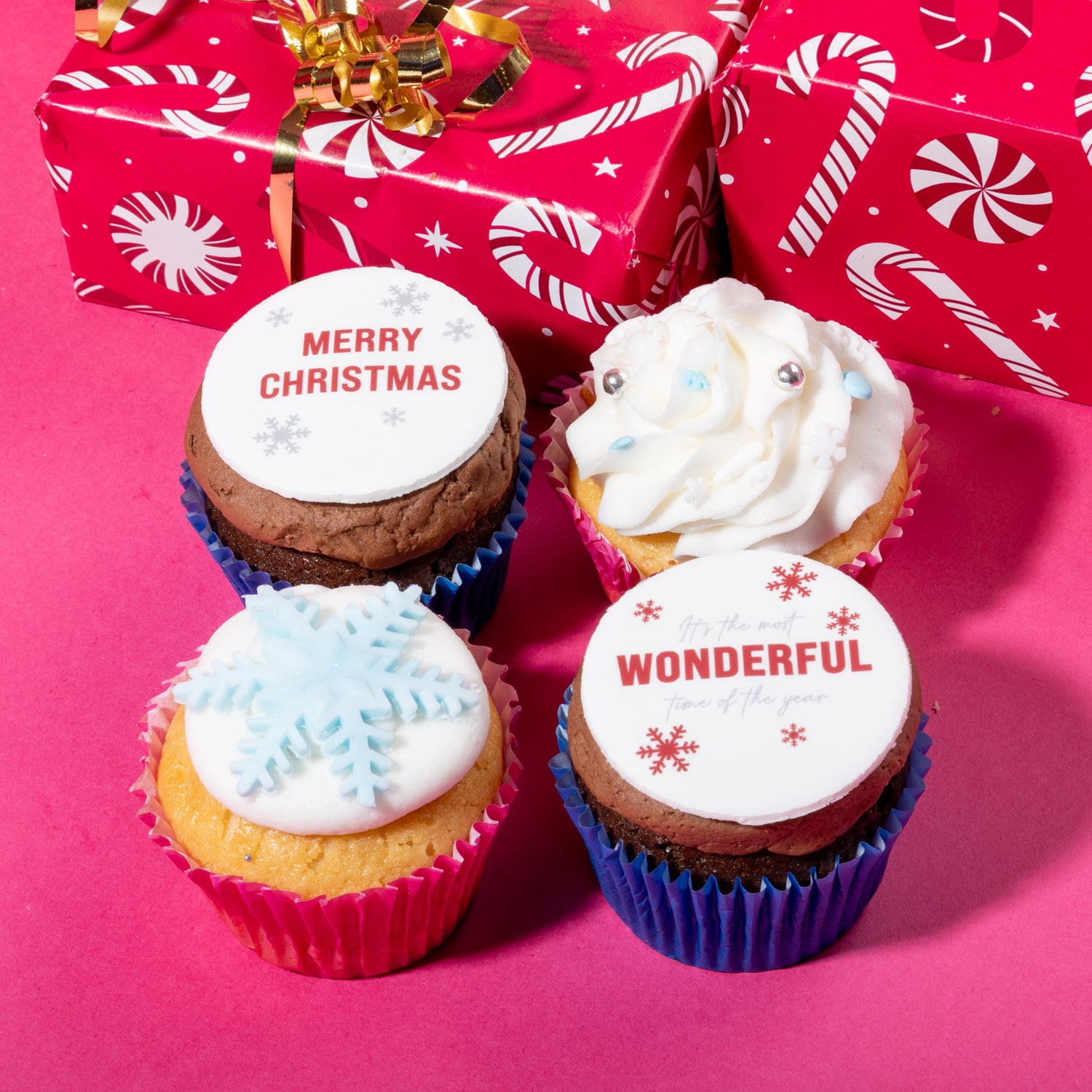 Merry Christmas Muffins 4 Pack