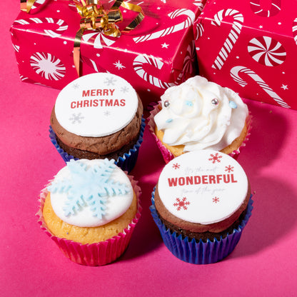 Merry Christmas Muffins 4 Pack