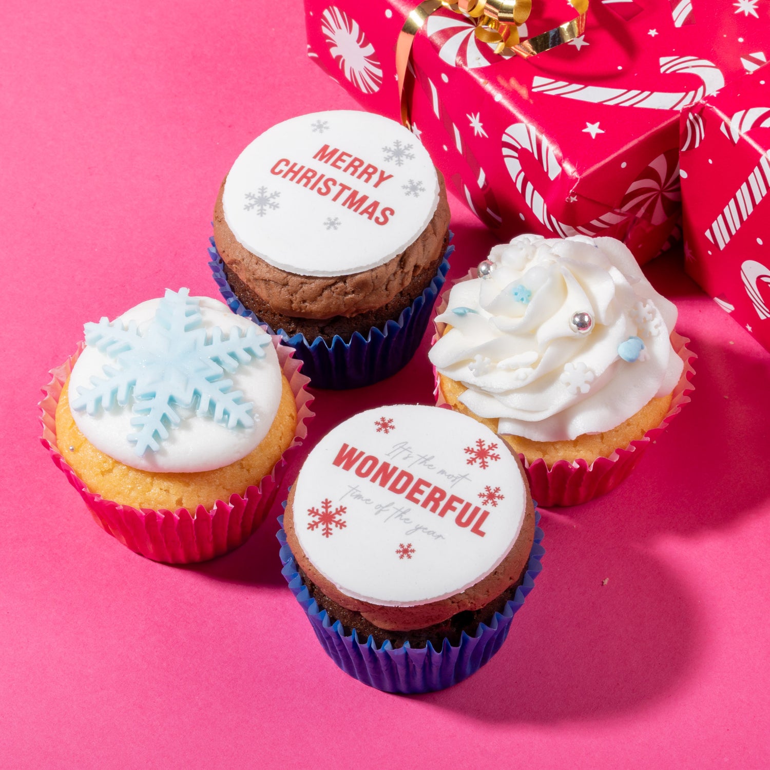 Merry Christmas Muffins 4 Pack