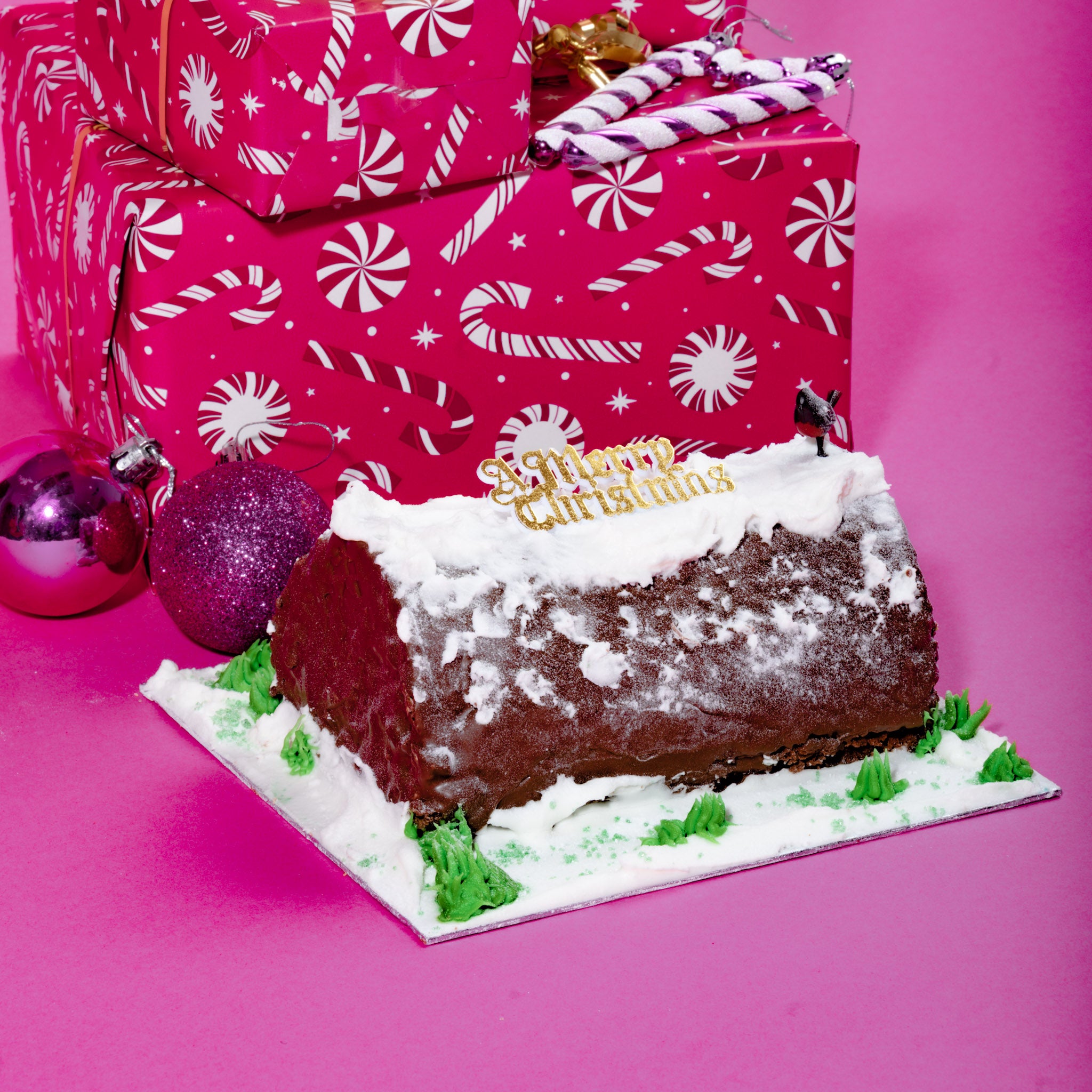 Chocolate Yule Log with Dairylite Cream