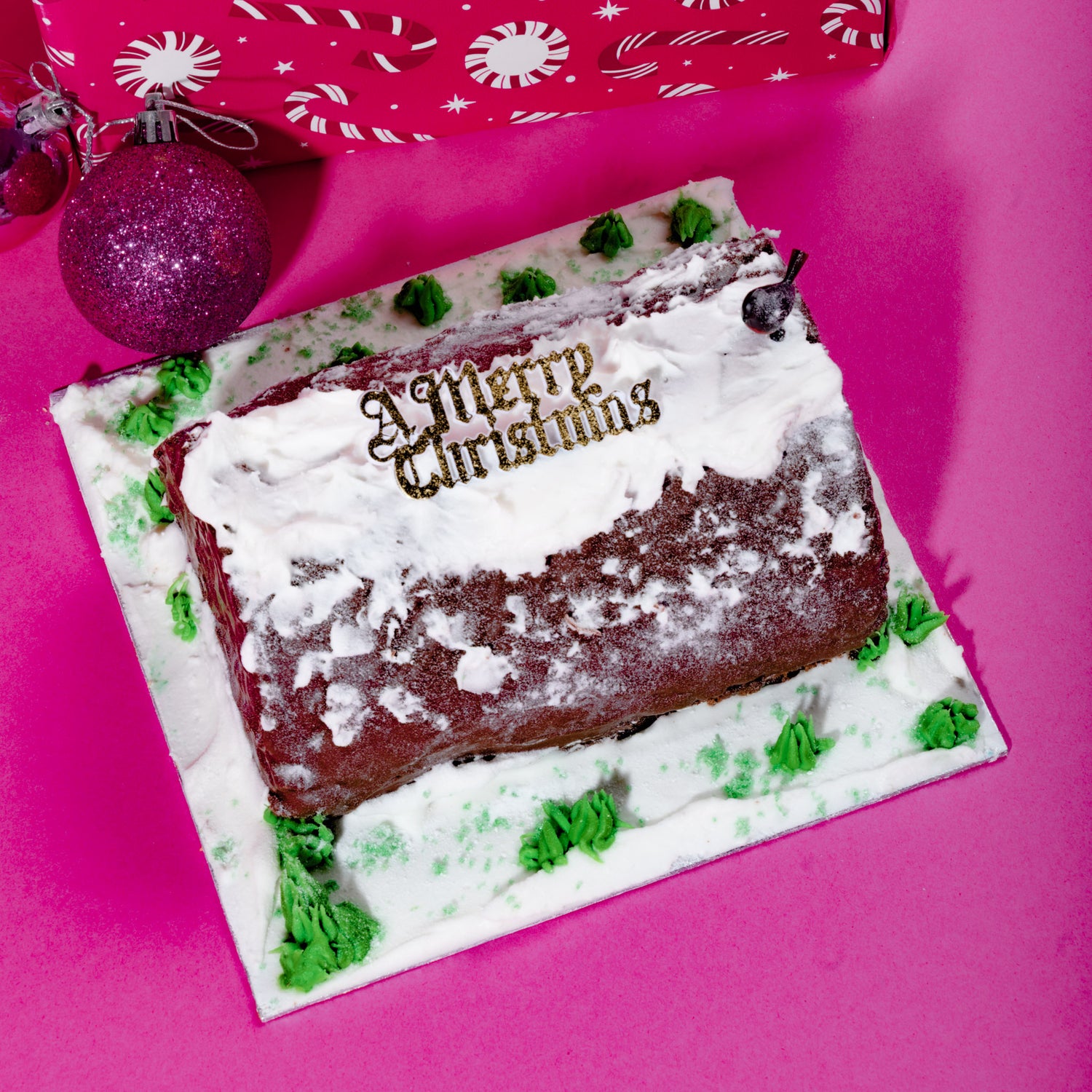 Chocolate Yule Log with Dairylite Cream