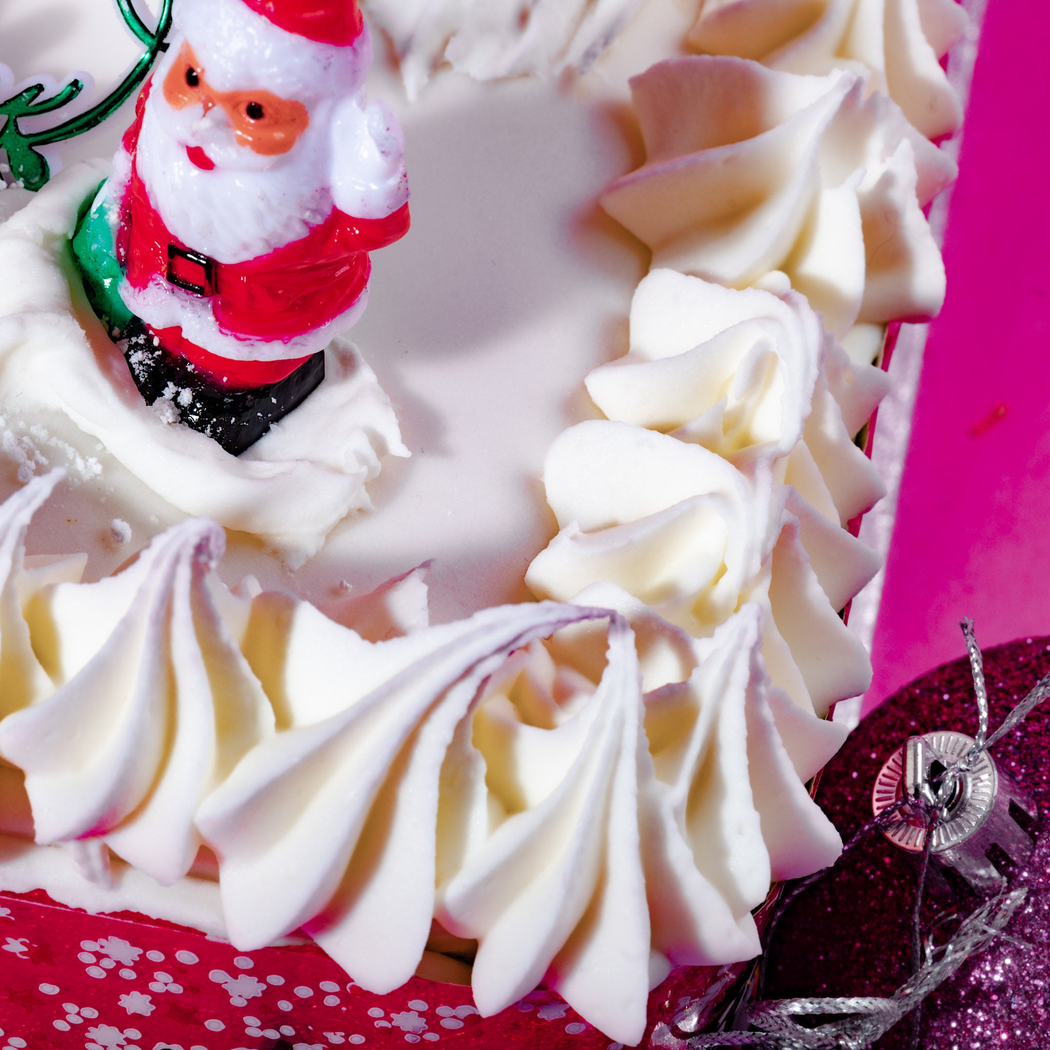 Christmas Cake (Iced &amp; Marzipan Top Only)