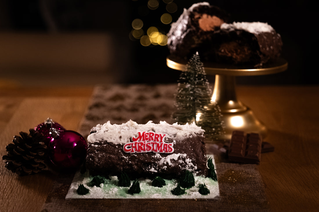 Chocolate Yule Log with Dairylite Cream - Ballymena