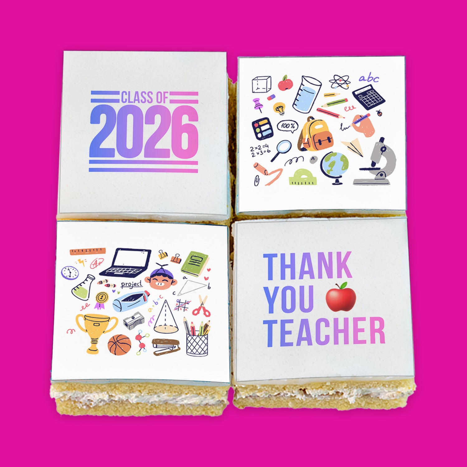 Thank You Teacher Diamonds 4 Pack