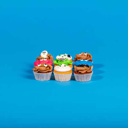 Halloween Themed Mini Cupcakes 9 Pack