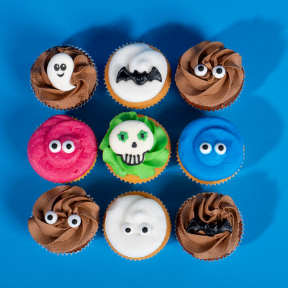 Halloween Themed Mini Cupcakes 9 Pack