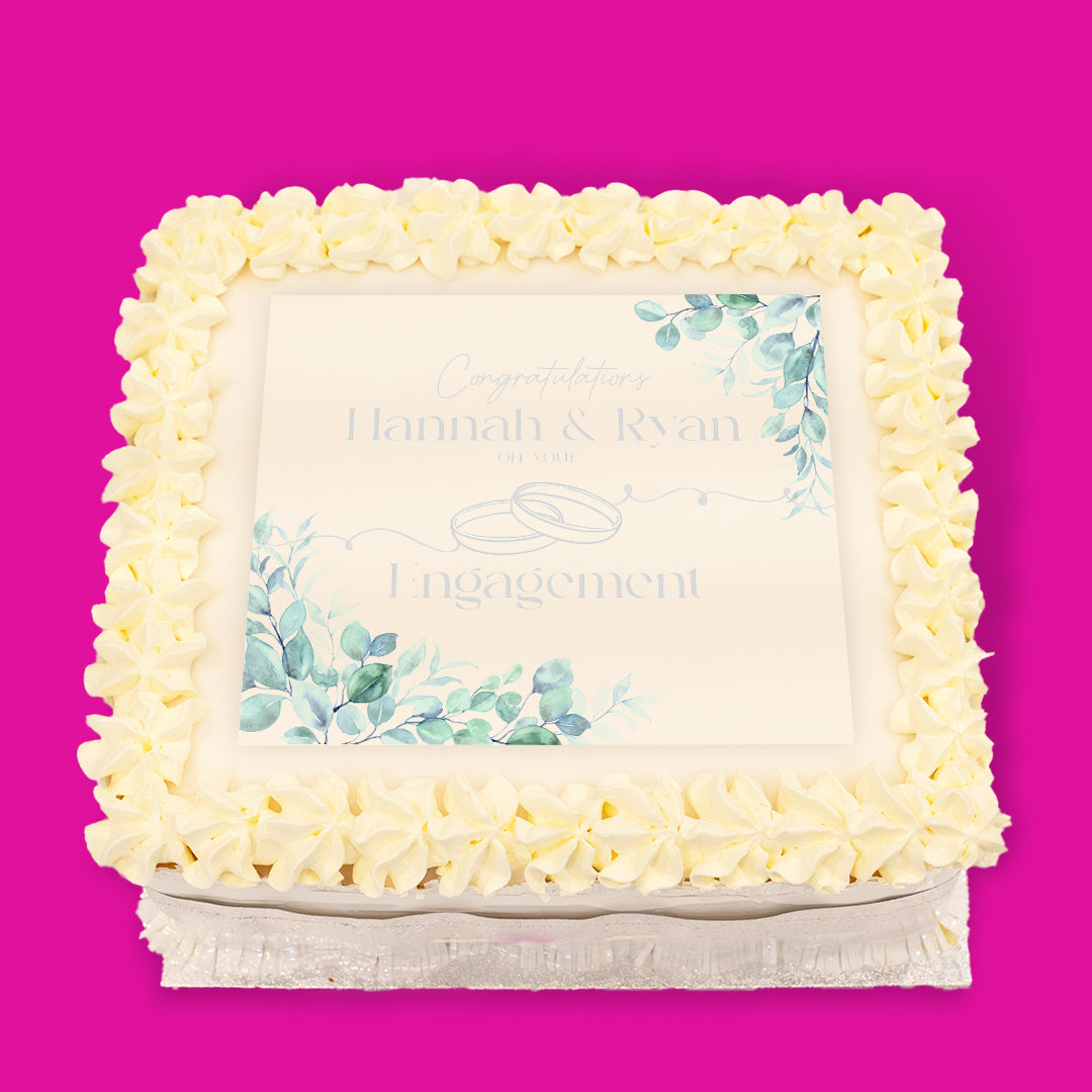 Engagement Pre-Designed Cakes