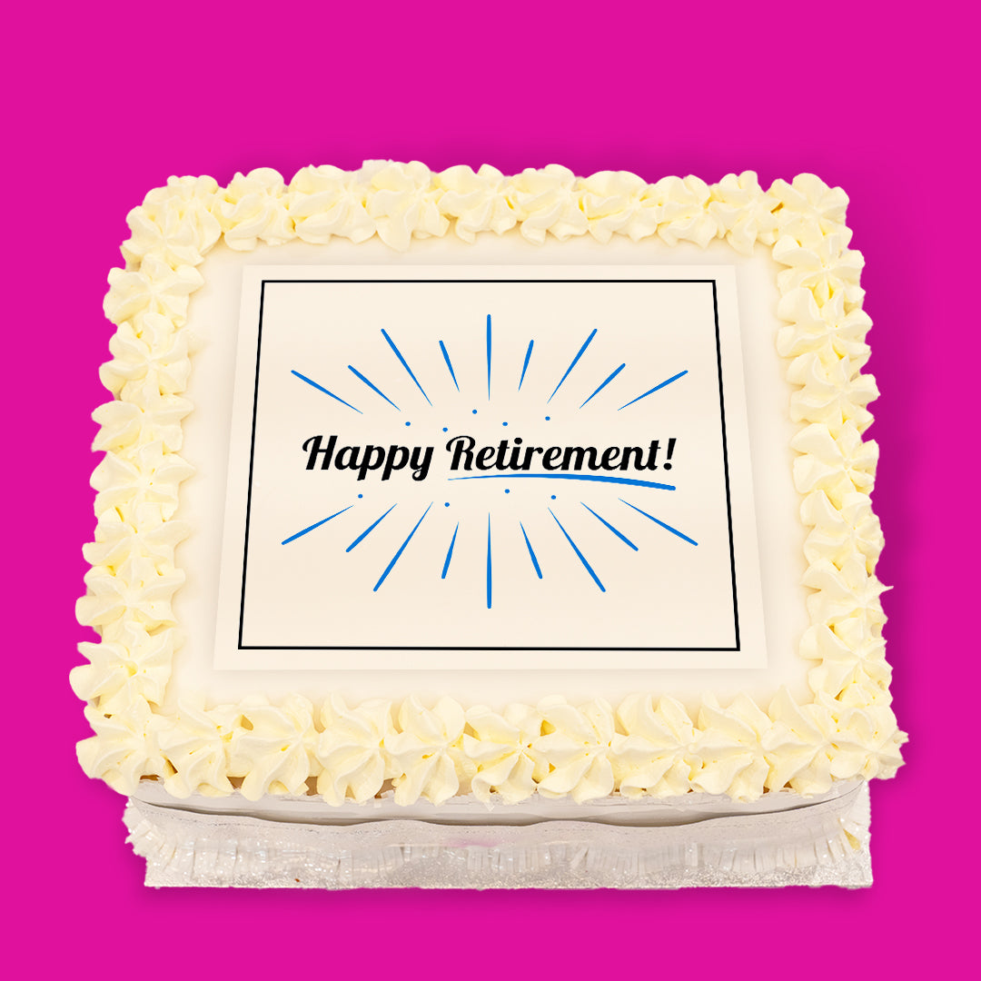 Retirement Pre-Designed Cakes