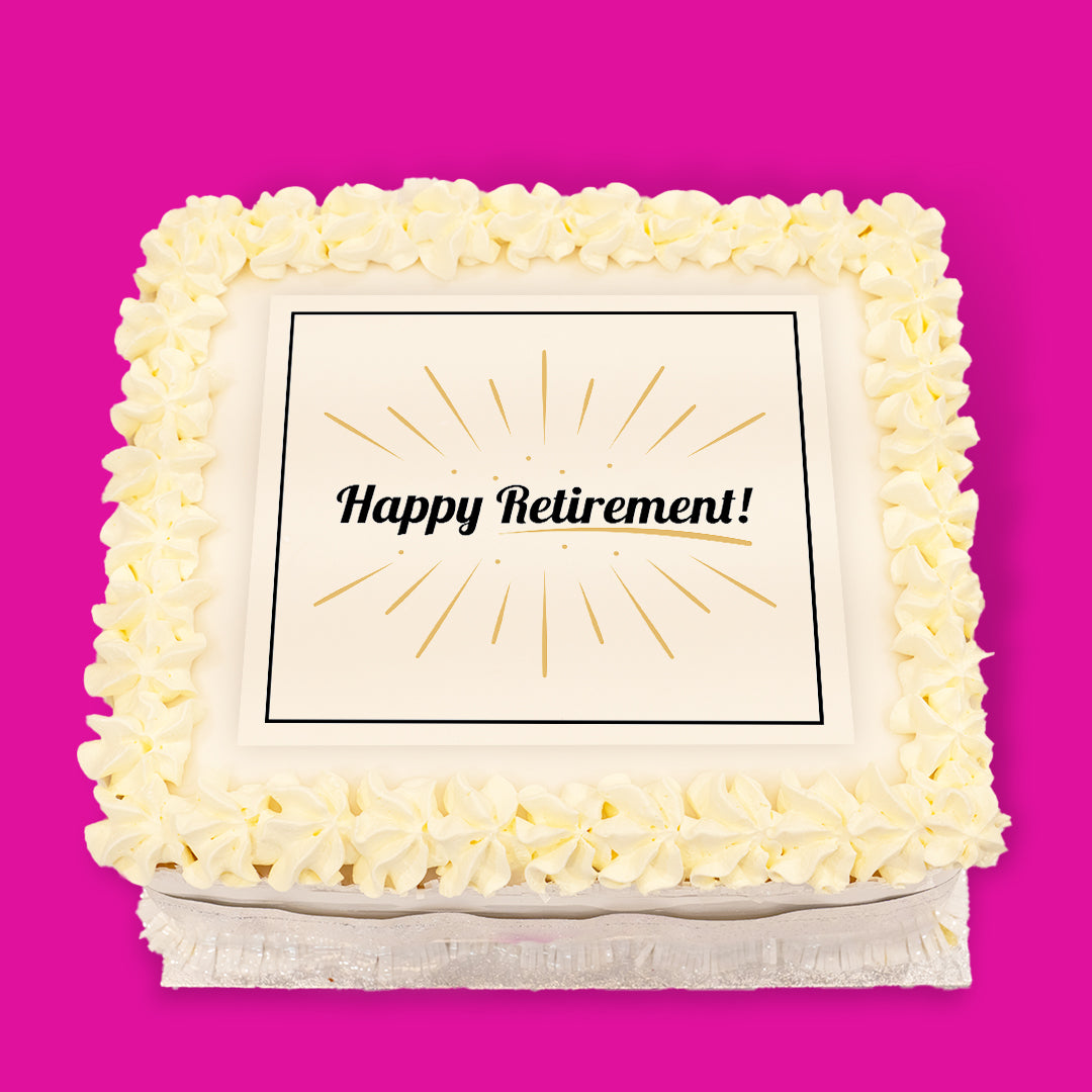 Retirement Pre-Designed Cakes