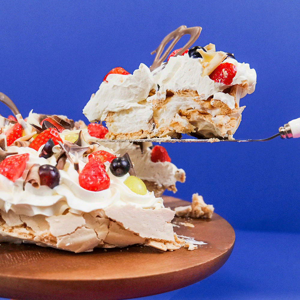 Pavlova with Fresh Cream &amp; Seasonal Fruits - Belfast