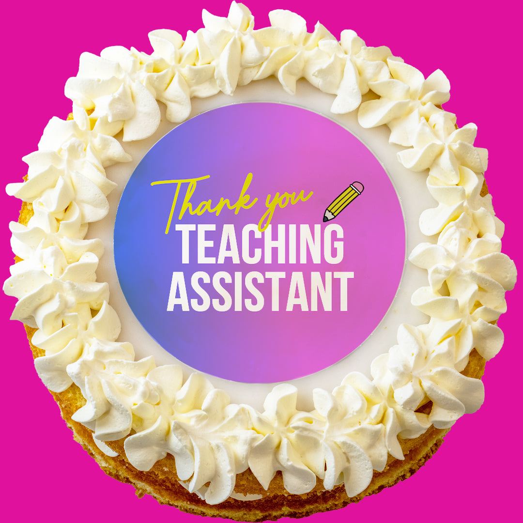 Thank You Teaching Assistant Small Round Cake