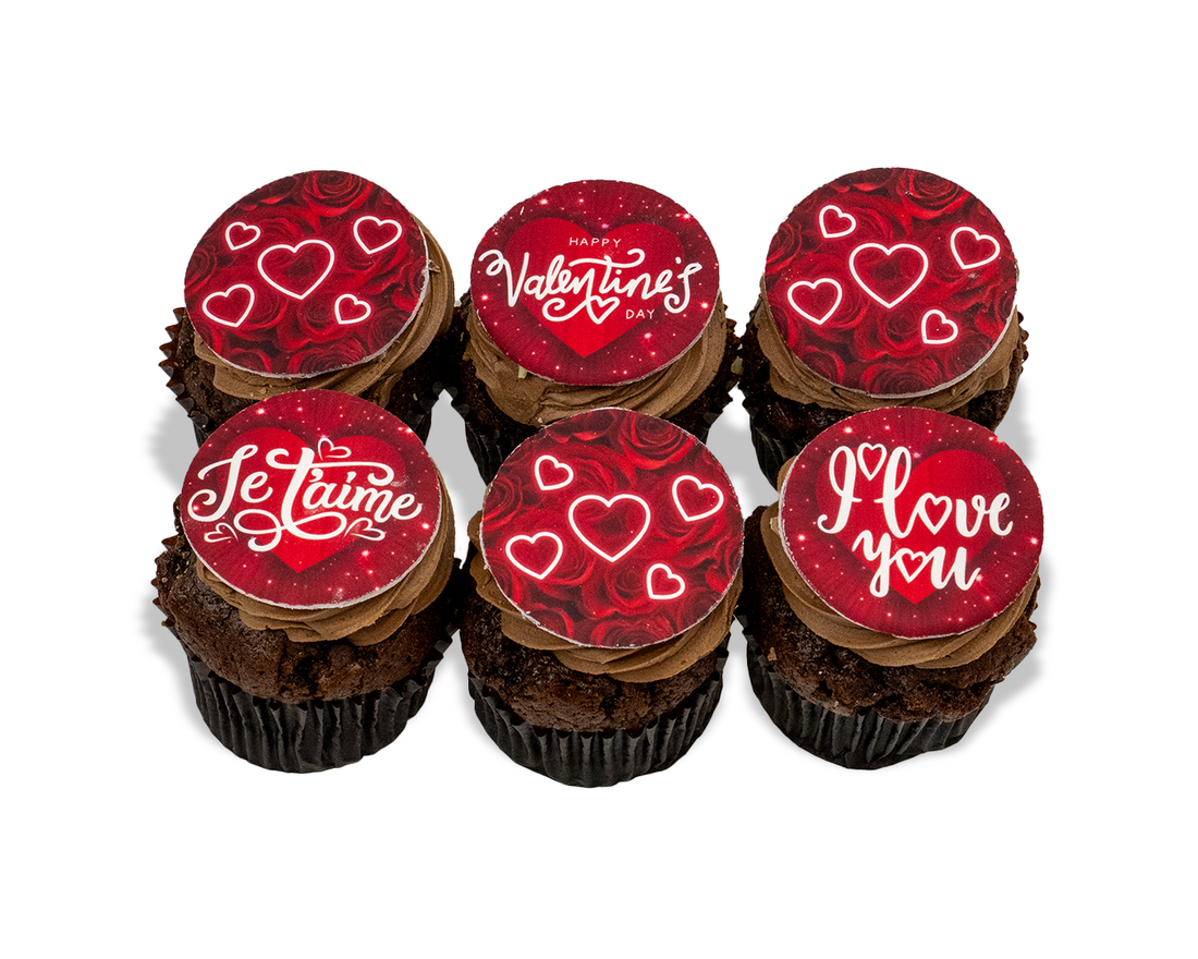 Red Themed Valentines Cupcakes - Belfast