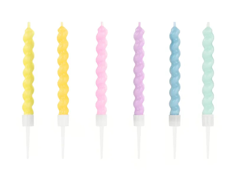 Curled Birthday Candles - 6 Pack